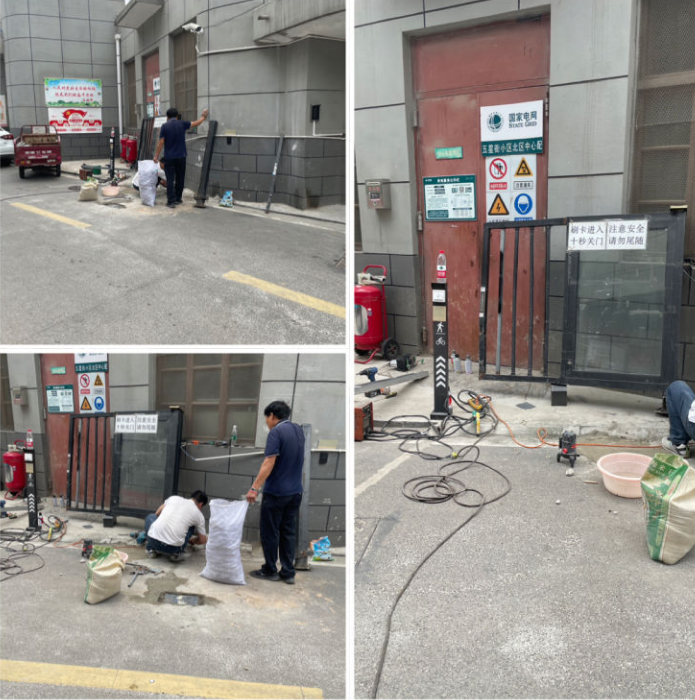 修復(fù)大門除隱患，確保住戶安全出行